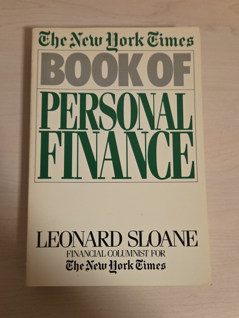 The New York Times - Book of Personal Finance by Leonard Sloane